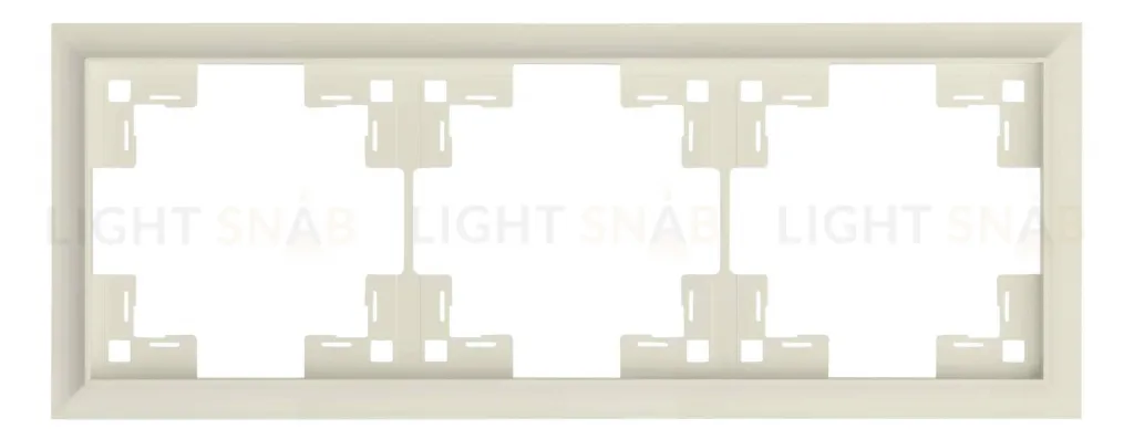 Рамка тройная Rikett Classic кремовый матовый 35930 MC 35930 MC