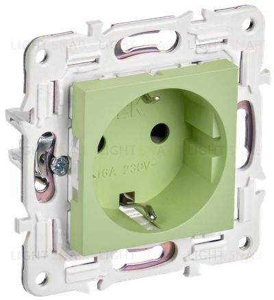 Розетка с заземлением 16А IEK Skandy мятный SK-R11-16-K06 SK-R11-16-K06