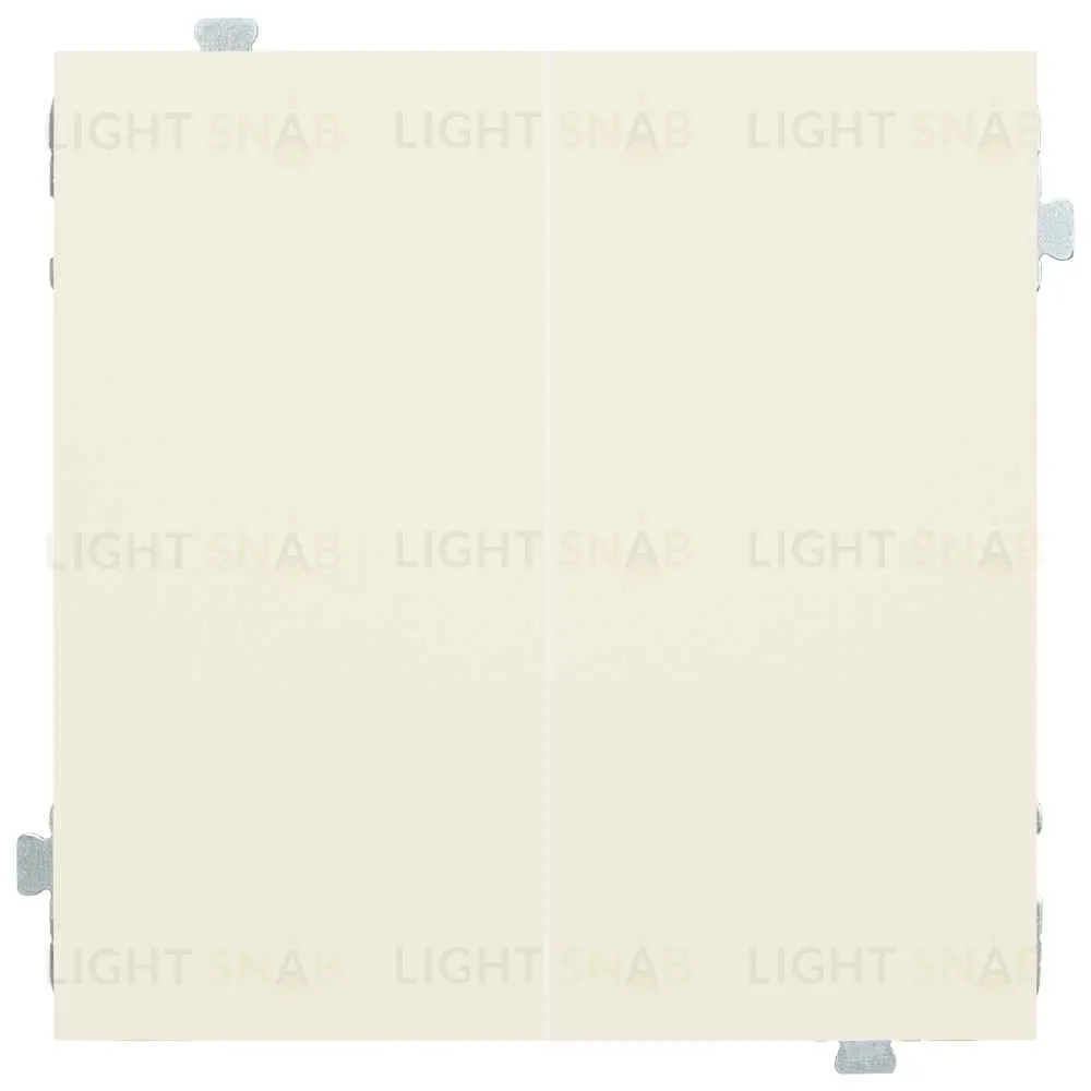 Двухклавишный кнопочный выключатель Rikett 10A/250В кремовый матовый 32156+35611 MC 32156 + 35611 MC