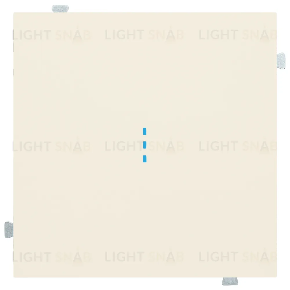 Кнопочный выключатель с подсветкой Rikett 10A/250В кремовый матовый 32151+32019+35602 MC 32151 + 32019 + 35602 MC