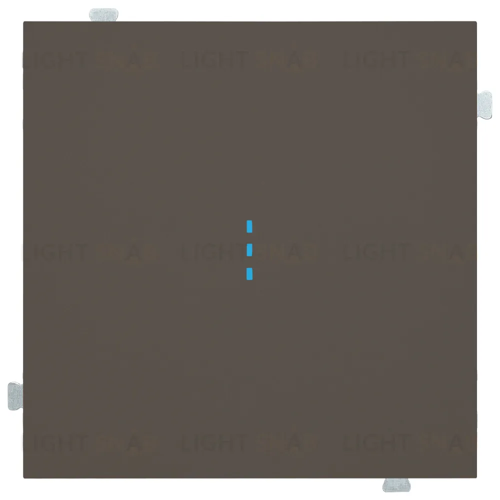 Выключатель одноклавишный проходной (из 2-х мест) с подсветкой Rikett 10A/250В каппучино 32071+32019+35602 CP 32071 + 32019 + 35602 CP