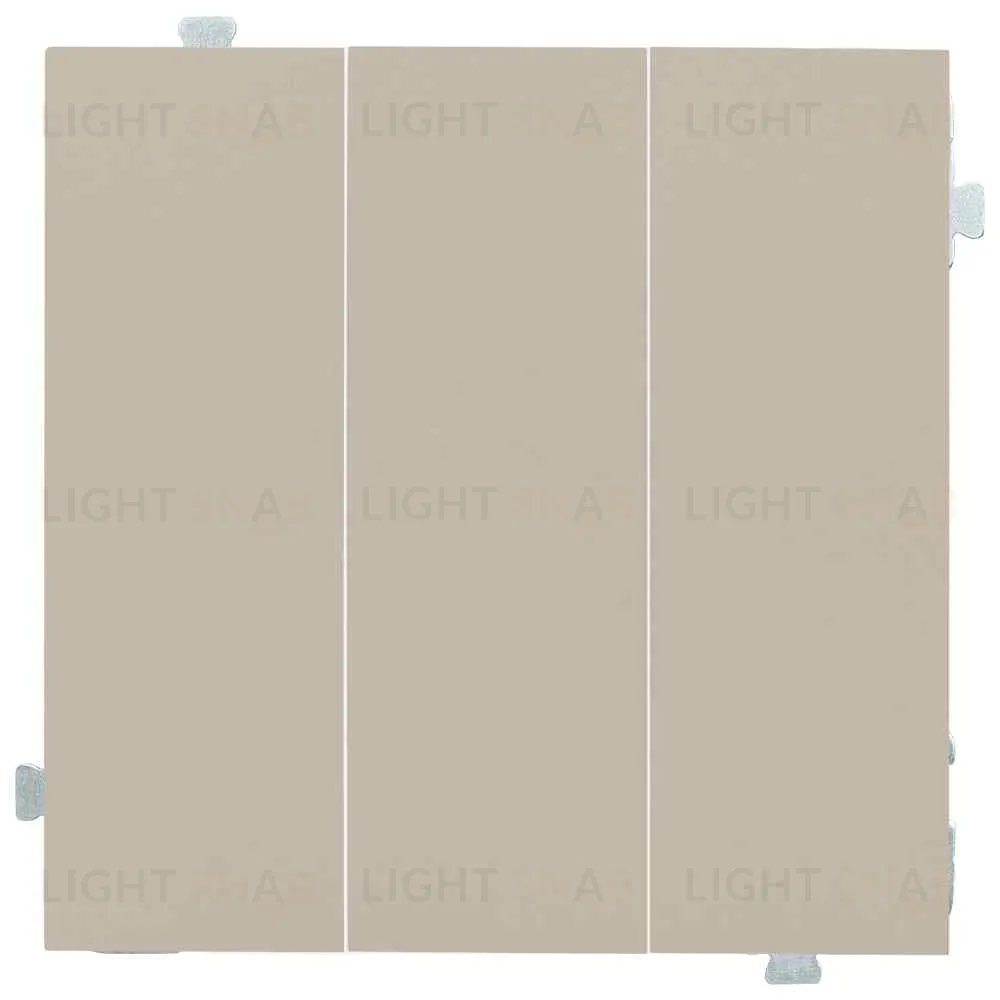 Выключатель трехклавишный Rikett 10A/250В латте 32088+35661 LT 32088 + 35661 LT