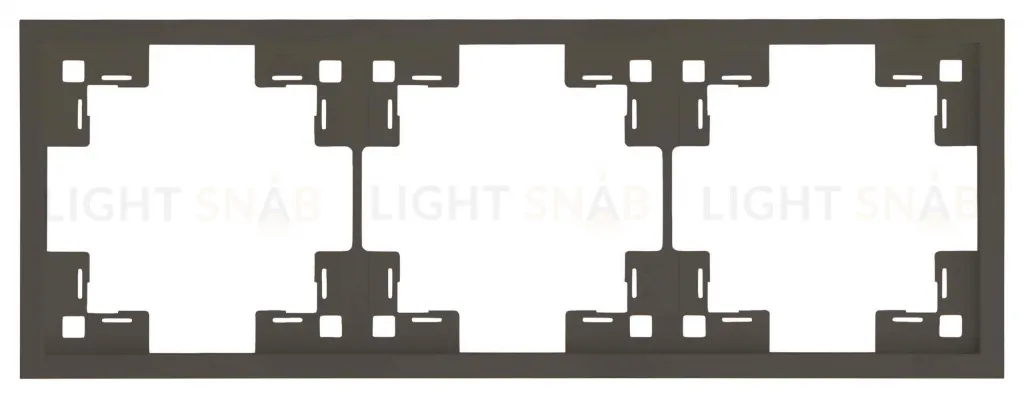 Рамка тройная Rikett Standart каппучино 35830 CP 35830 CP