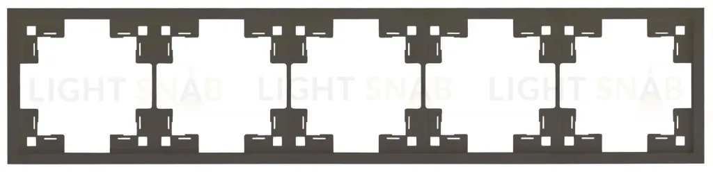 Рамка пятерная Rikett Standart каппучино 35850 CP 35850 CP