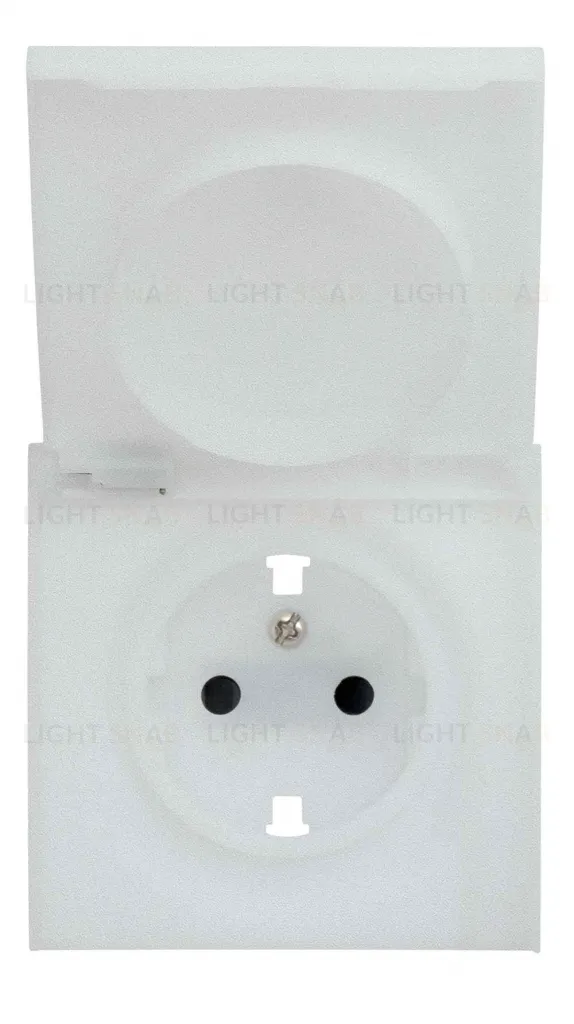 Розетка с заземлением с защитными шторками и крышкой Rikett 16A/250В, безвинтовой зажим, серебро 32130+35634 SV 32130 + 35634 SV