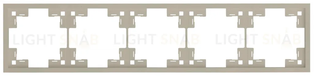 Рамка пятерная Rikett Standart латте 35850 LT 35850 LT