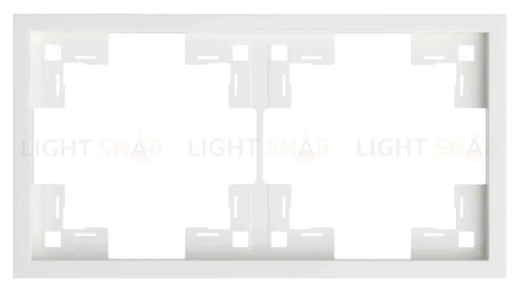 Рамка двойная Rikett Standart белый матовый 35820 MW 35820 MW