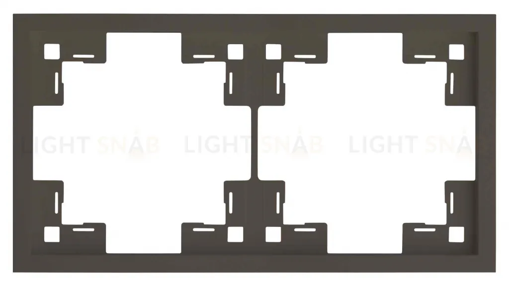 Рамка двойная Rikett Standart каппучино 35820 CP 35820 CP