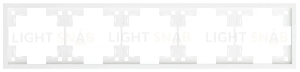 Рамка пятерная Rikett Standart белый матовый 35850 MW 35850 MW