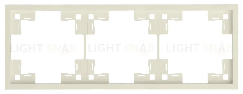 Рамка тройная Rikett Standart кремовый матовый 35830 MC 35830 MC