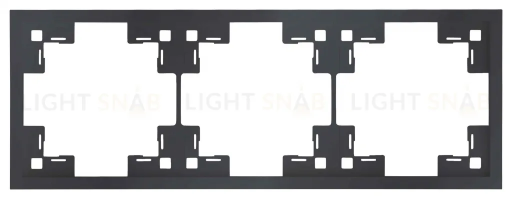 Рамка тройная Rikett Standart черный матовый 35830 MB 35830 MB