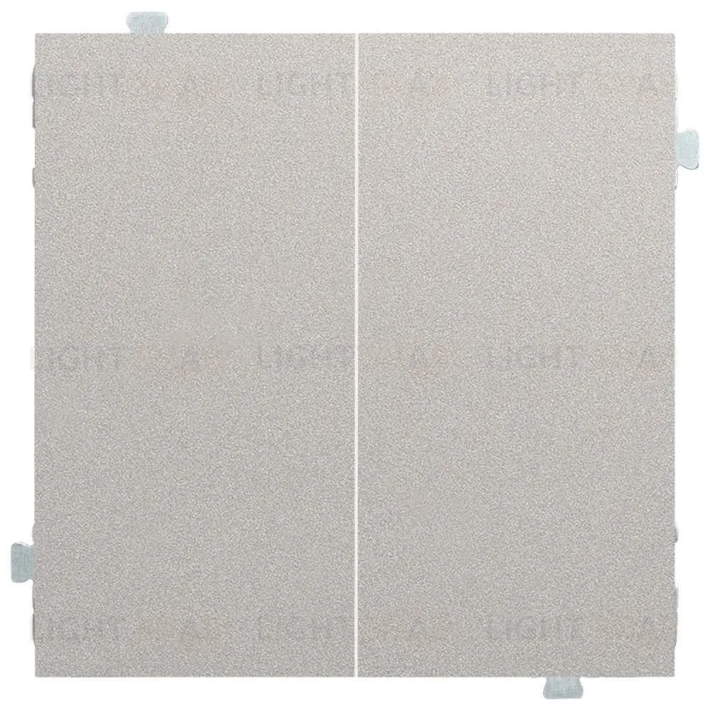 Выключатель двухклавишный перекрестный (из 3-х мест) Rikett 10A/250В платина 32204+35614 PL 32204 + 35614 PL