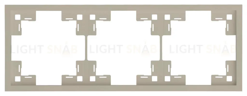 Рамка тройная Rikett Standart латте 35830 LT 35830 LT