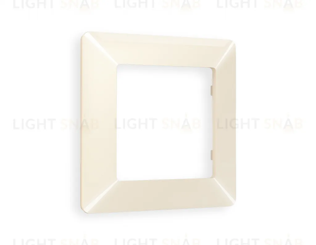 Рамка одинарная Ambrella Volt Line бежевый глянец AF110301 AF110301