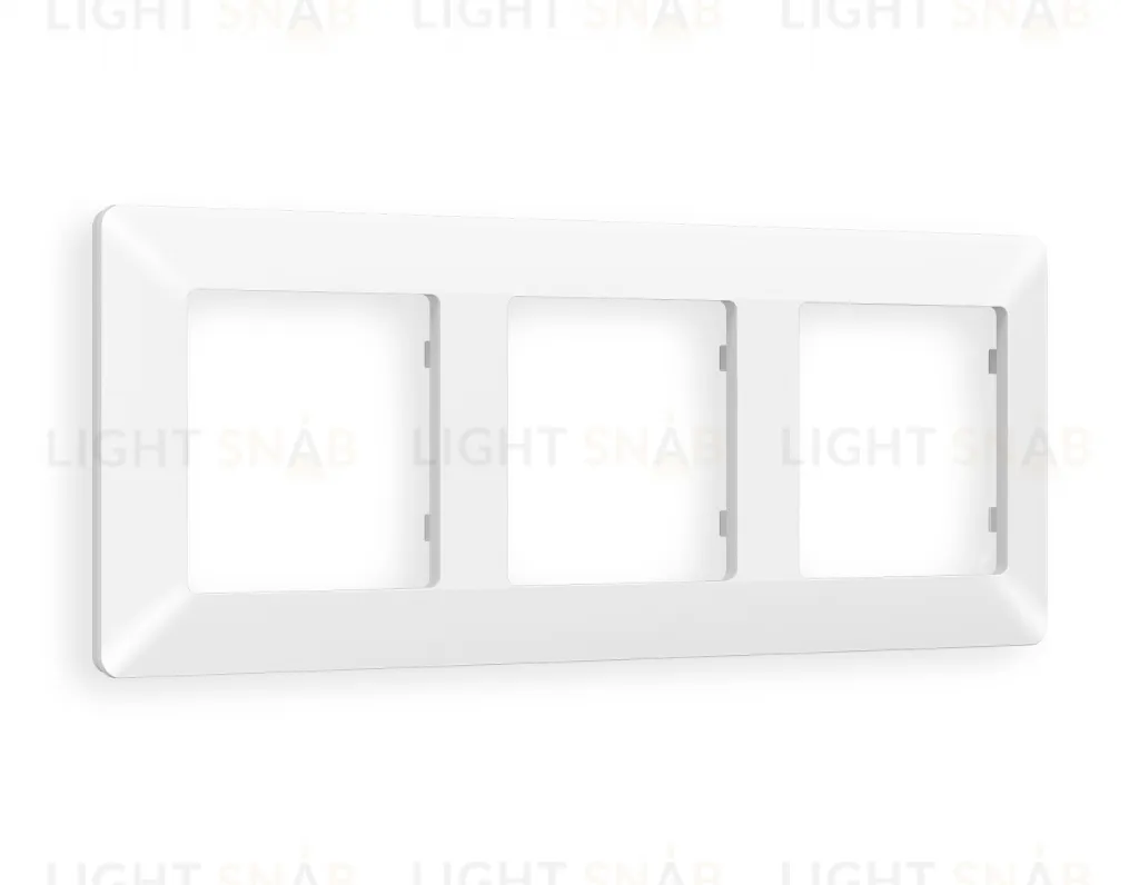 Рамка тройная Ambrella Volt Line белый матовый AF110123 AF110123