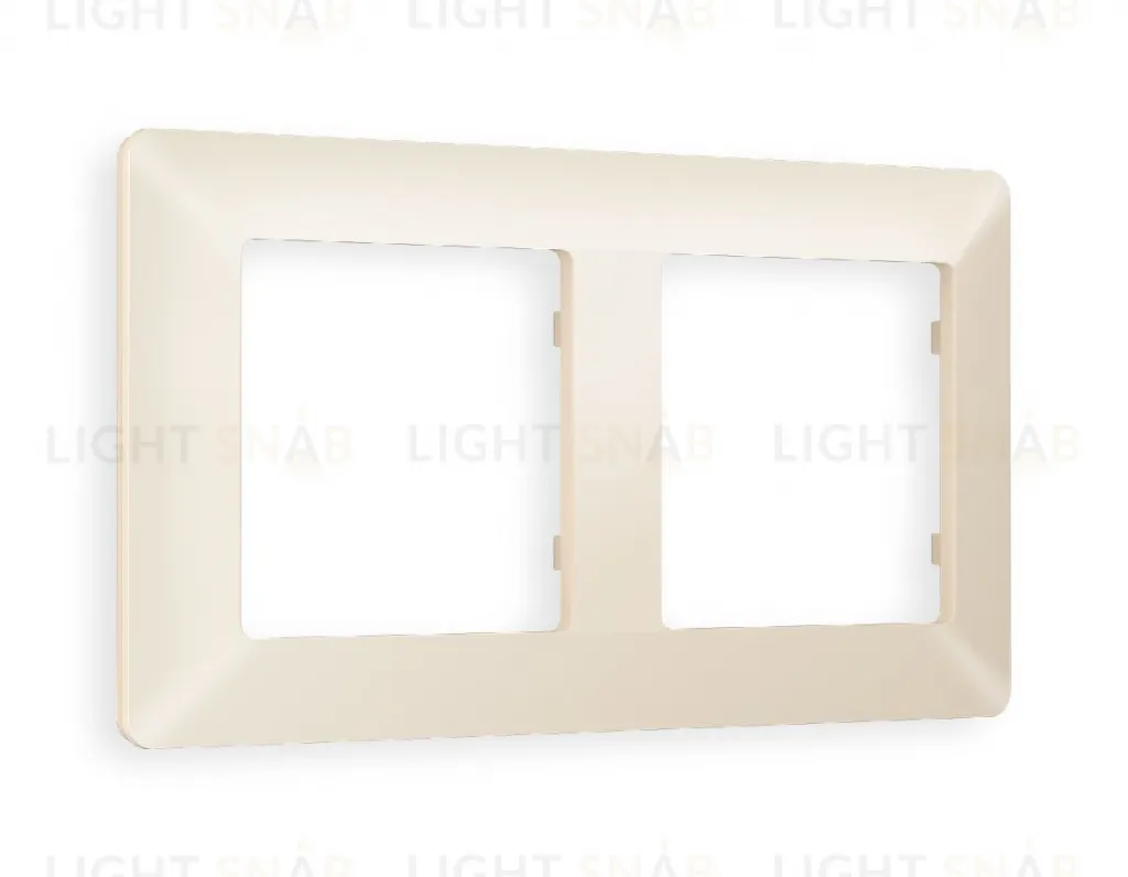 Рамка двойная Ambrella Volt Line бежевый матовый AF110332 AF110332