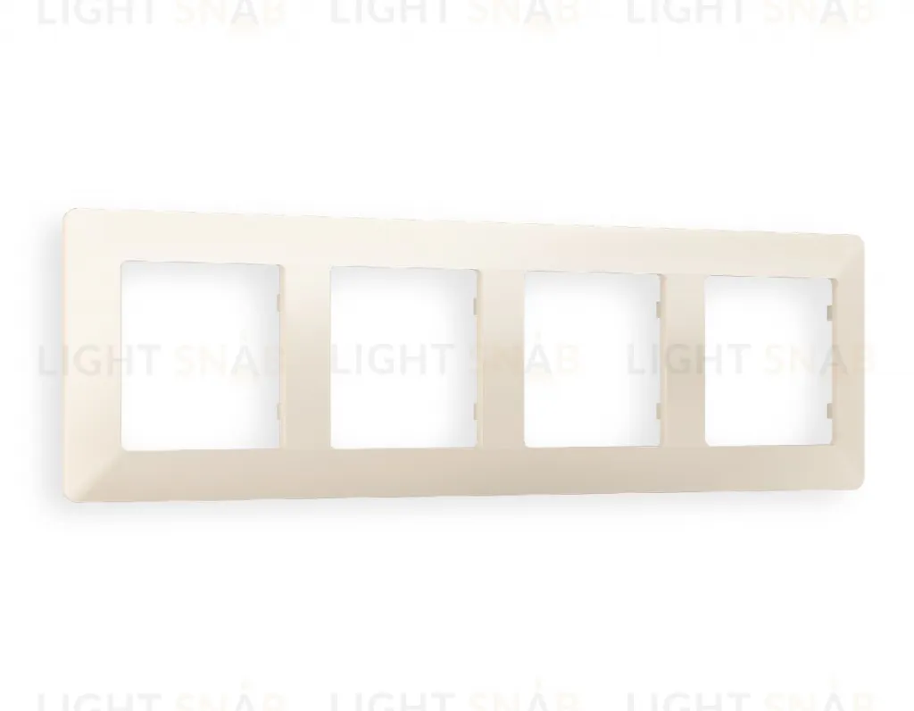 Рамка четверная Ambrella Volt Line бежевый матовый AF110334 AF110334