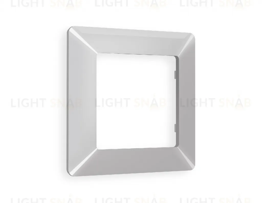 Рамка одинарная Ambrella Volt Line серебро глянец AF110401 AF110401