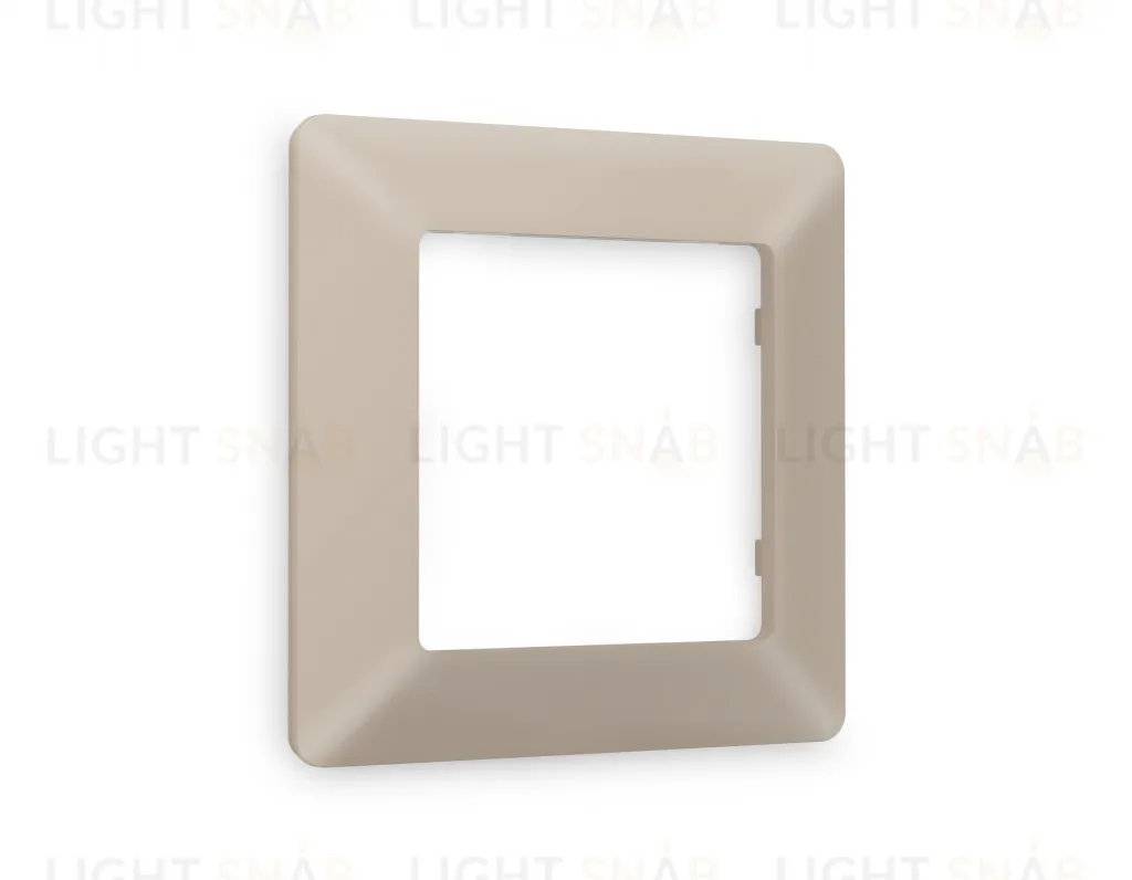 Рамка одинарная Ambrella Volt Line серо-бежевый матовый AF110361 AF110361