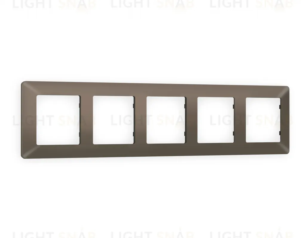 Рамка пятерная Ambrella Volt Line темная бронза матовый AF110635 AF110635