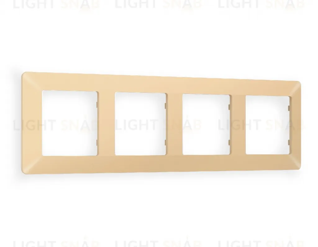 Рамка четверная Ambrella Volt Line шампань AF110604 AF110604