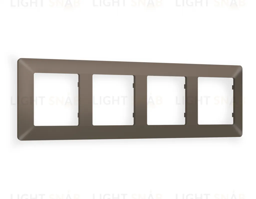 Рамка четверная Ambrella Volt Line темная бронза матовый AF110634 AF110634