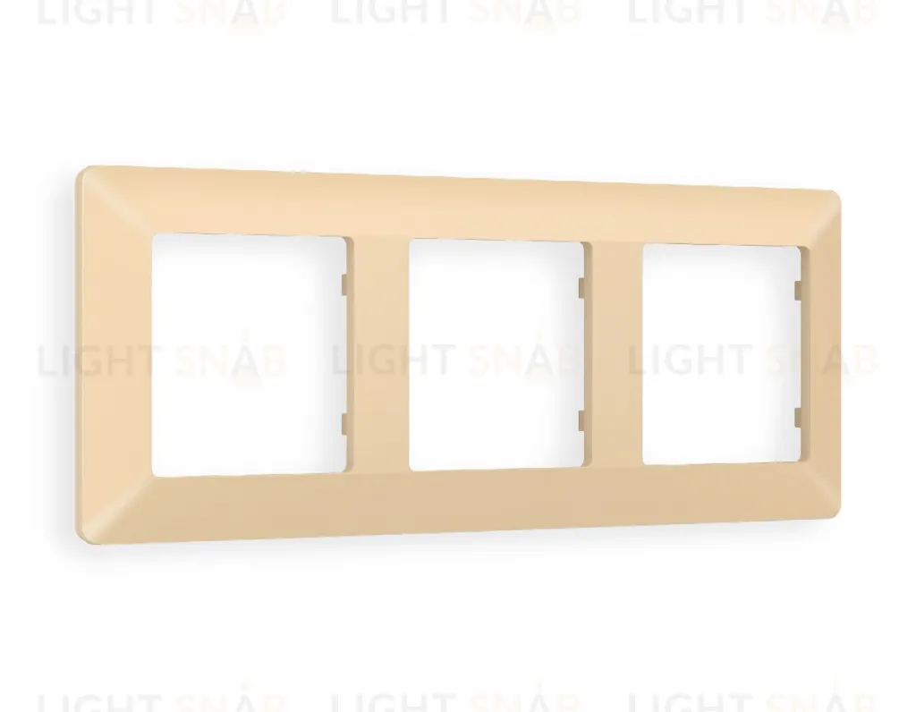 Рамка тройная Ambrella Volt Line шампань AF110603 AF110603