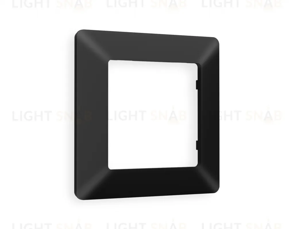 Рамка одинарная Ambrella Volt Line черный матовый AF110701 AF110701