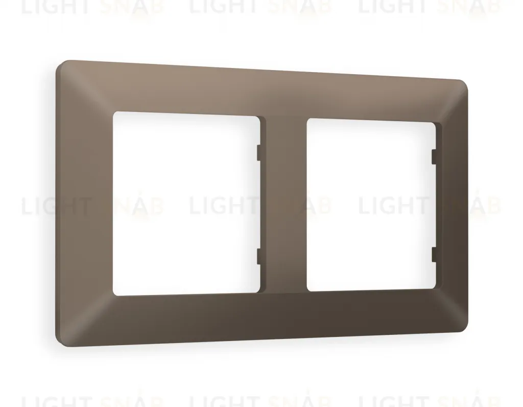 Рамка двойная Ambrella Volt Line темная бронза матовый AF110632 AF110632