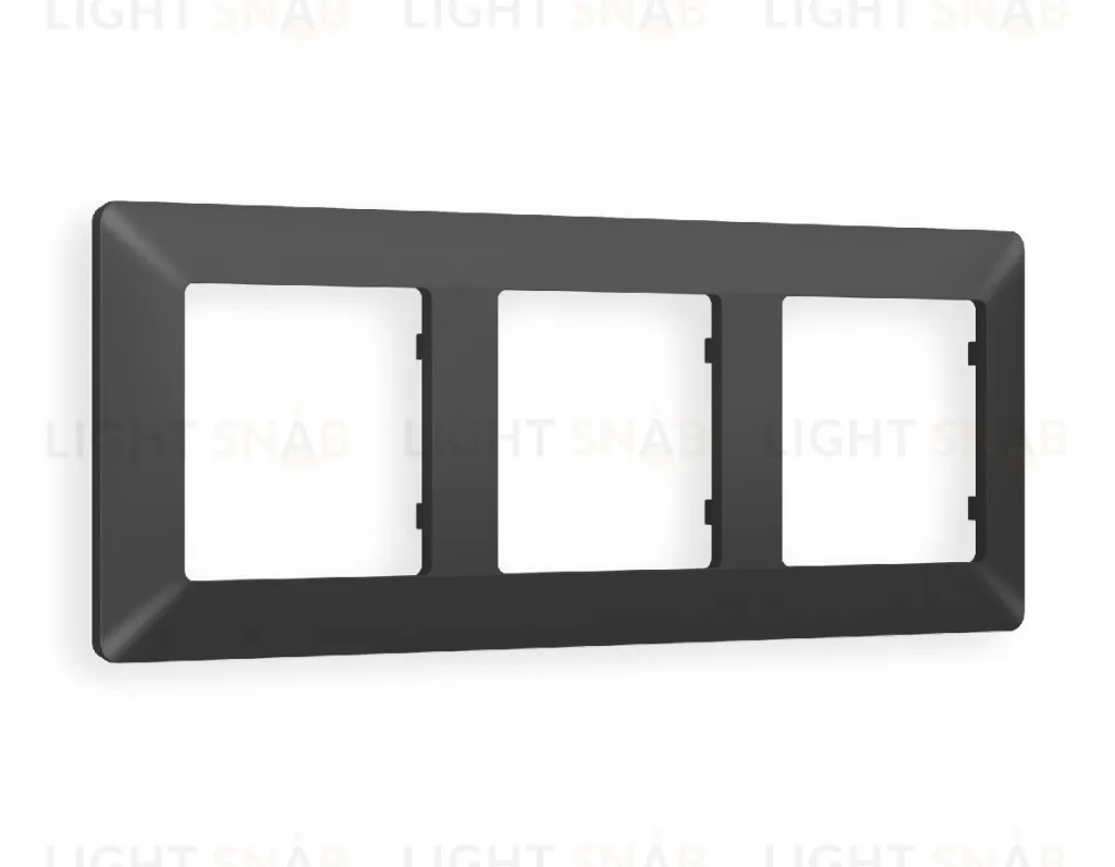 Рамка тройная Ambrella Volt Line графит AF110803 AF110803