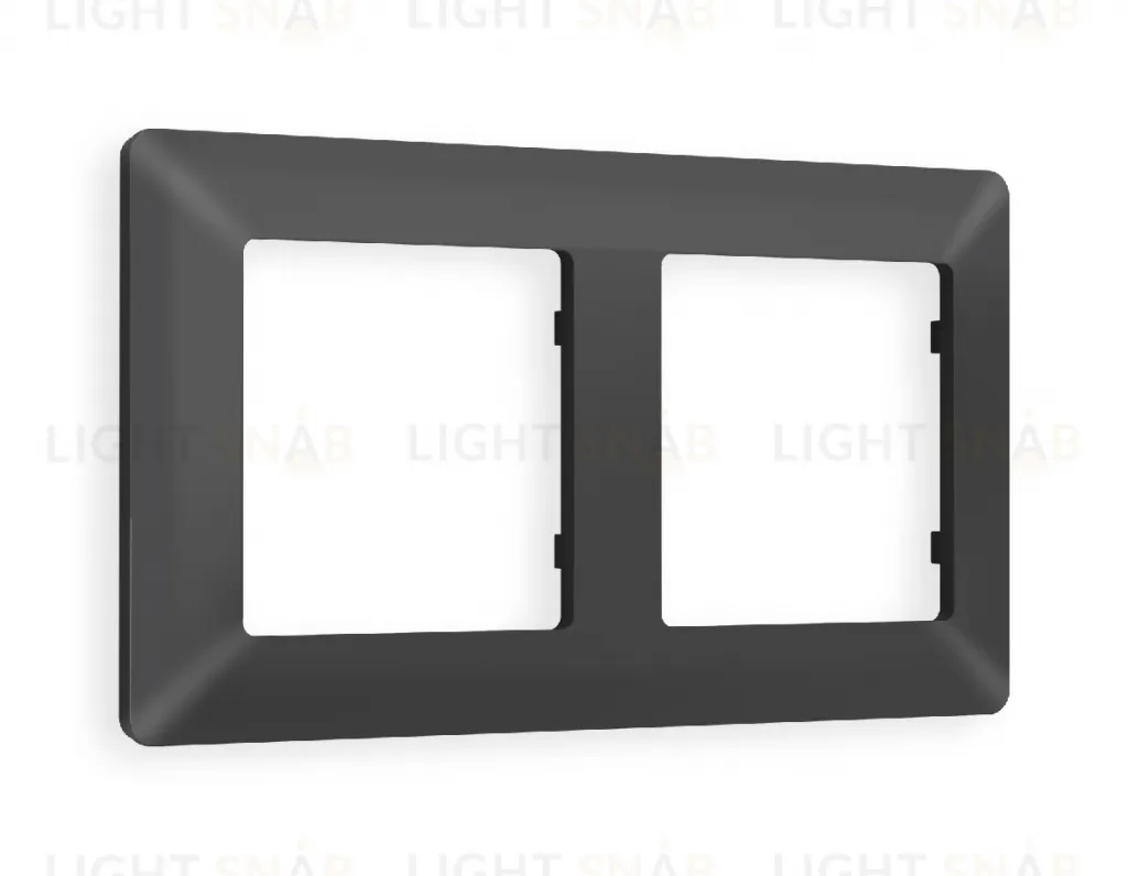 Рамка двойная Ambrella Volt Line графит AF110802 AF110802