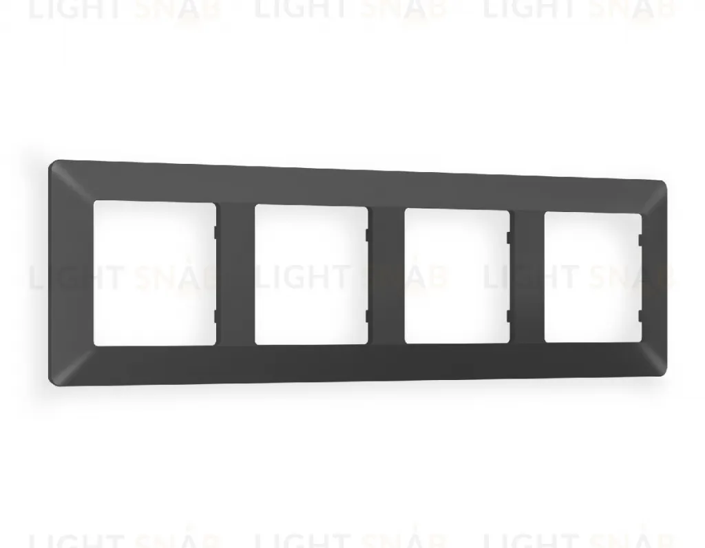 Рамка четверная Ambrella Volt Line графит AF110804 AF110804