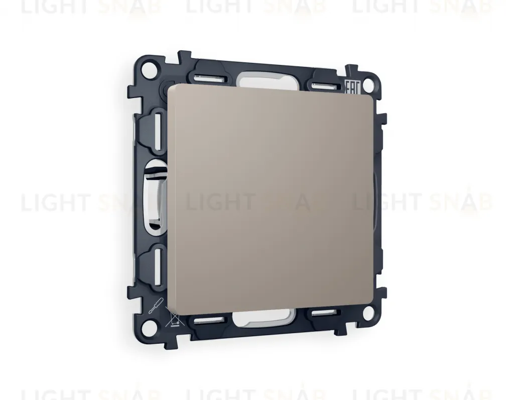 Заглушка с суппортом Ambrella Volt Alfa, серо-бежевый матовый VM240+AP3760 VM240 + AP3760