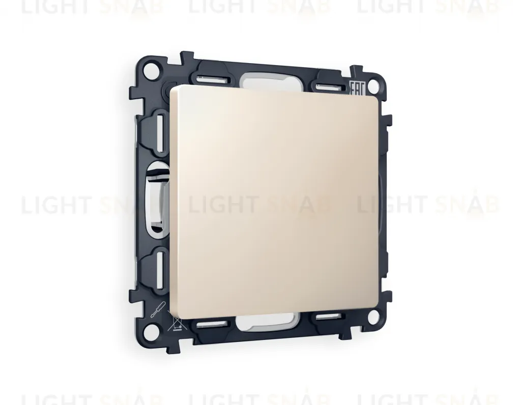 Заглушка с суппортом Ambrella Volt Alfa, бежевый матовый VM240+AP3360 VM240 + AP3360