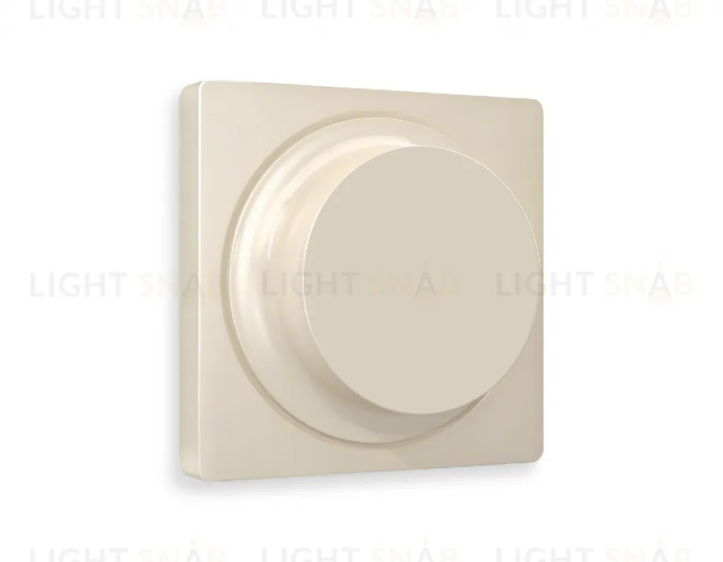 Светорегулятор поворотно-нажимной 5-300Вт Led, 25-600Вт лампы накал., Ambrella Volt Alfa бежевый матовый VM136+AP3255 VM136 + AP3255