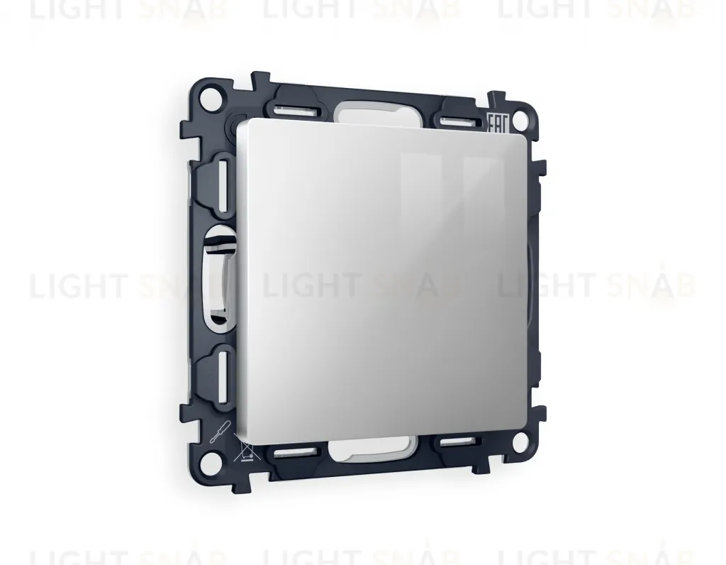 Заглушка с суппортом Ambrella Volt Alfa, серебро глянец VM240+AP4160 VM240 + AP4160