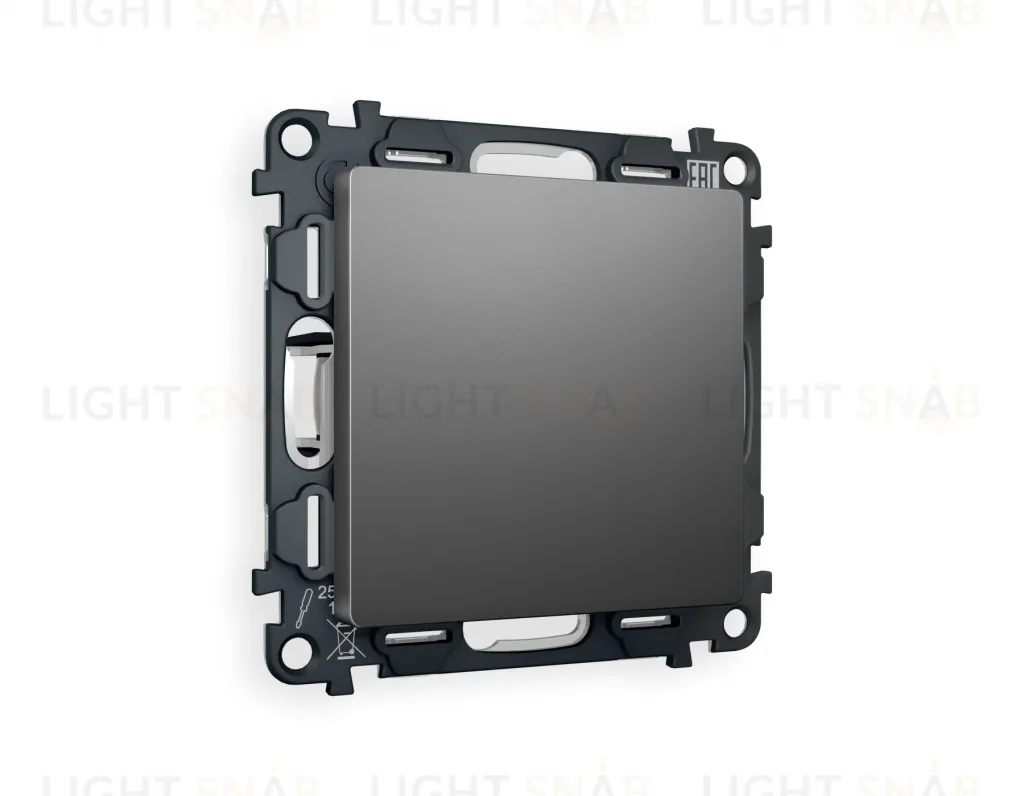 Заглушка с суппортом Ambrella Volt Alfa, антрацит серый VM240+AP6660 VM240 + AP6660