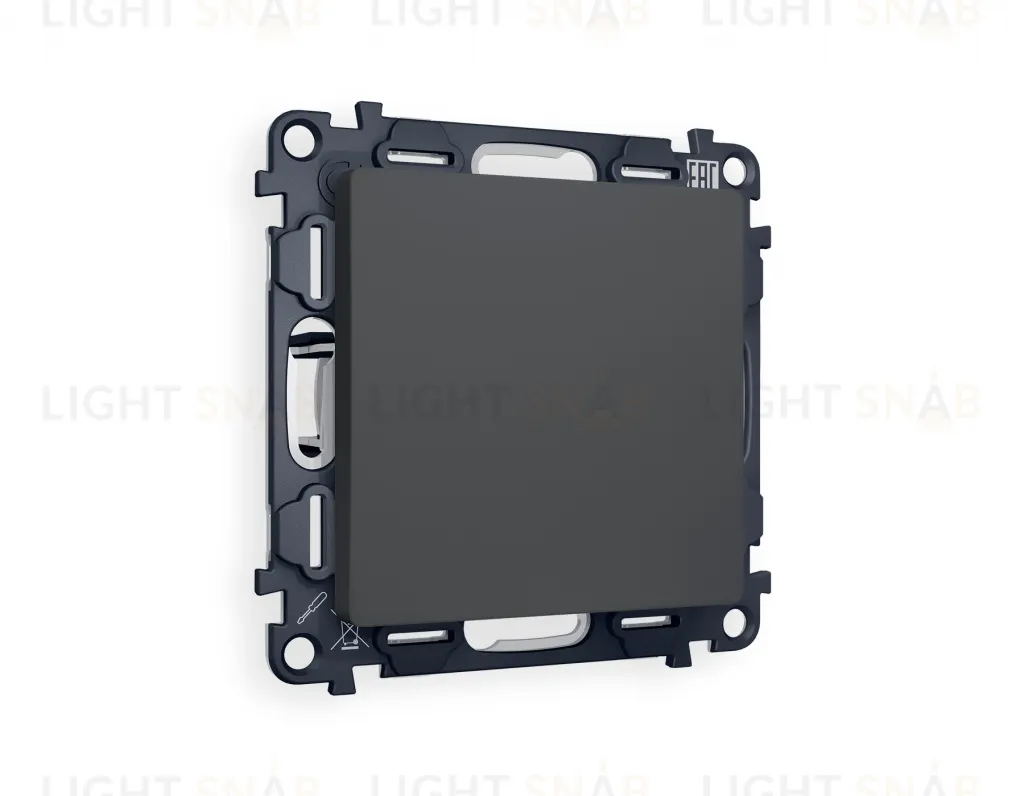 Заглушка с суппортом Ambrella Volt Alfa, графит VM240+AP9160 VM240 + AP9160