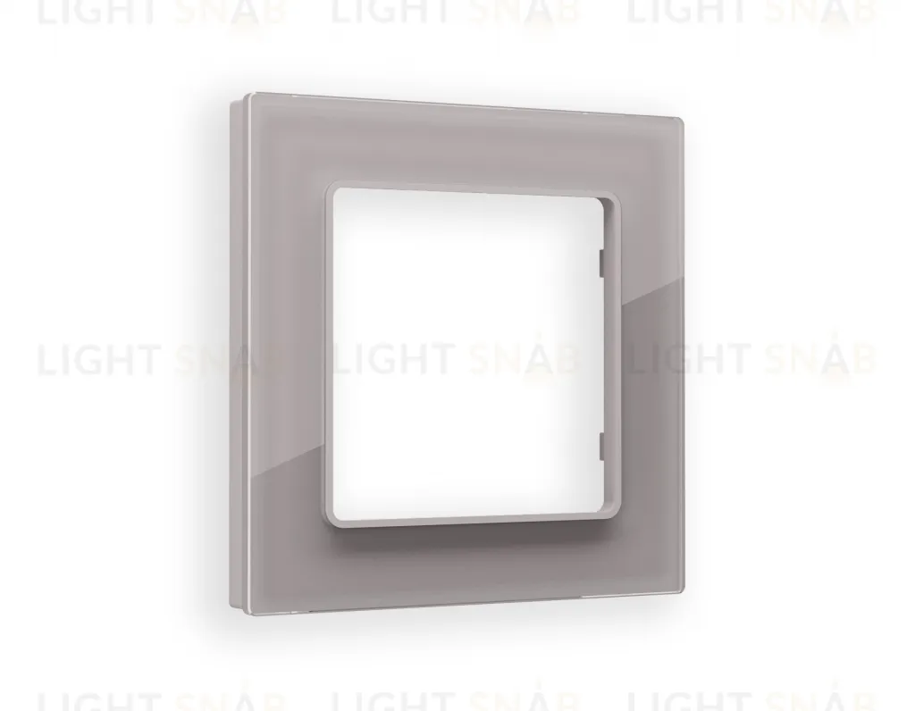 Рамка одинарная Ambrella Volt Platos сталь стекло ограник AF330501 AF330501