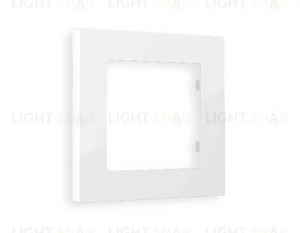 Рамка одинарная Ambrella Volt Techno белый глянец AF220101 AF220101