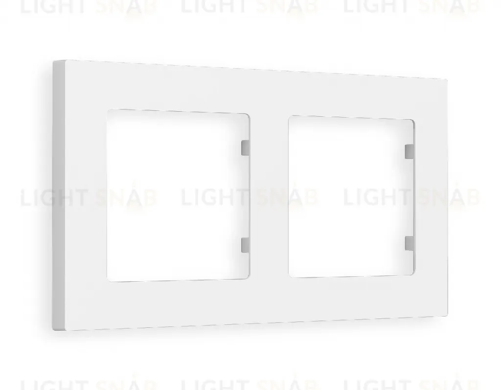 Рамка двойная Ambrella Volt Techno белый матовый AF220122 AF220122