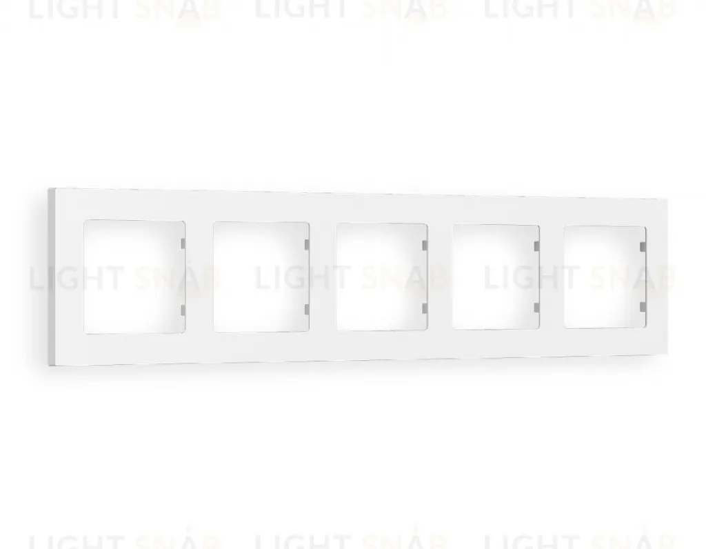 Рамка пятерная Ambrella Volt Techno белый матовый AF220125 AF220125