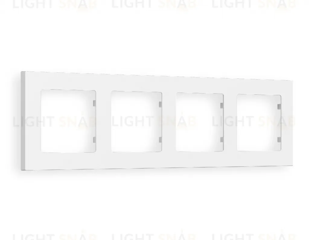 Рамка четверная Ambrella Volt Techno белый матовый AF220124 AF220124