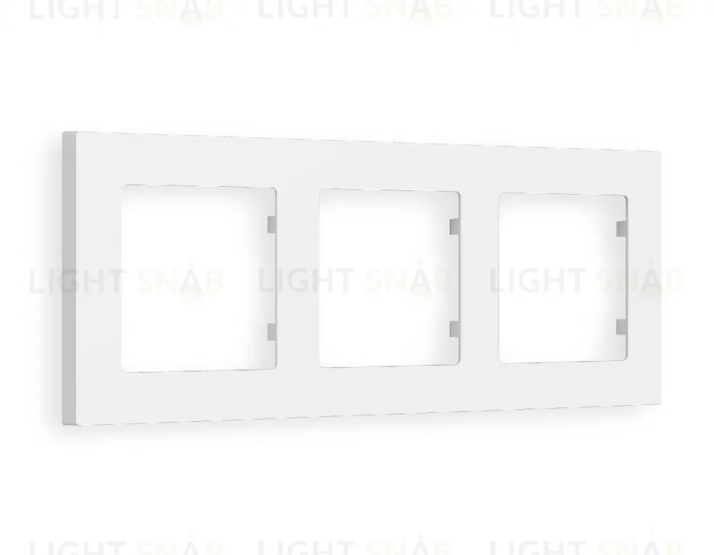 Рамка тройная Ambrella Volt Techno белый матовый AF220123 AF220123