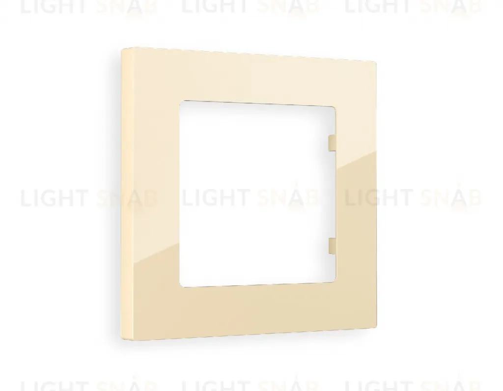 Рамка одинарная Ambrella Volt Techno бежевый глянец AF220301 AF220301