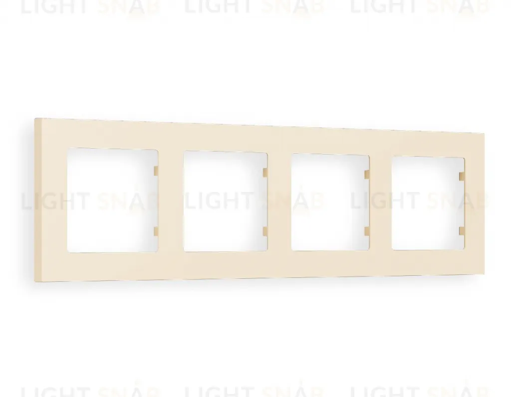 Рамка четверная Ambrella Volt Techno бежевый матовый AF220334 AF220334