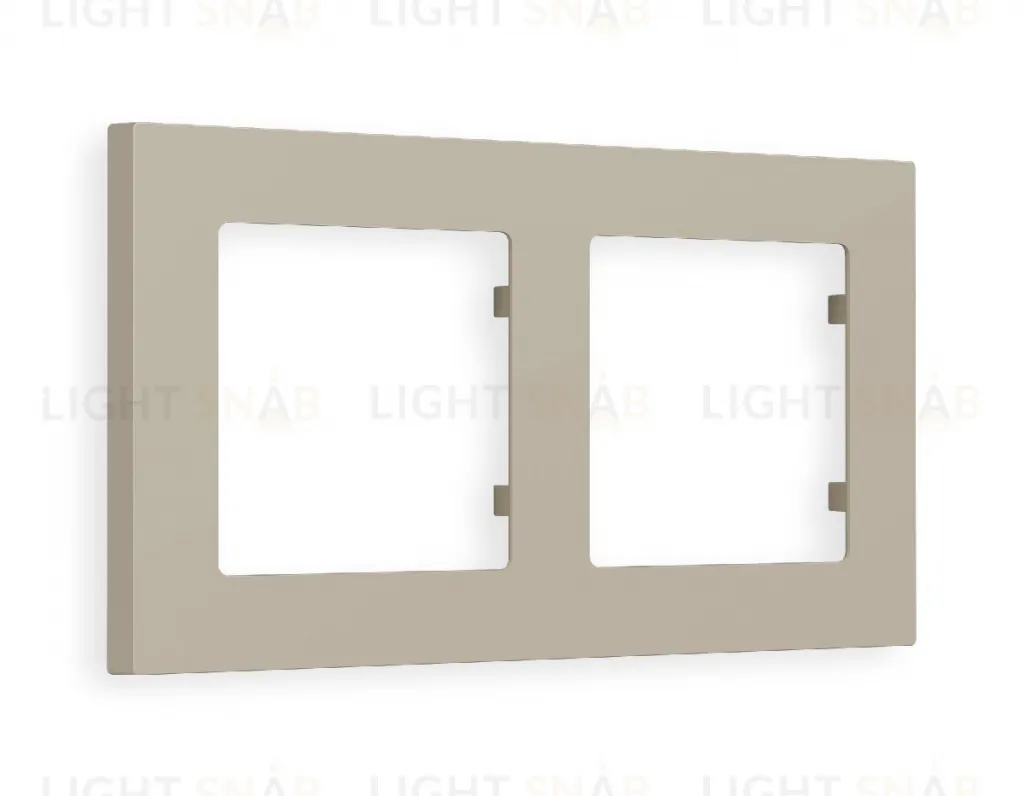 Рамка двойная Ambrella Volt Techno серо-бежевый матовый AF220362 AF220362