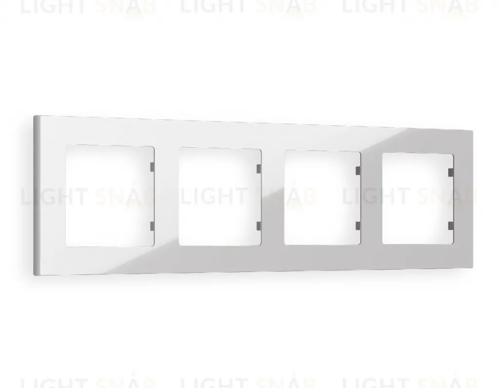 Рамка четверная Ambrella Volt Techno серебро глянец AF220404 AF220404