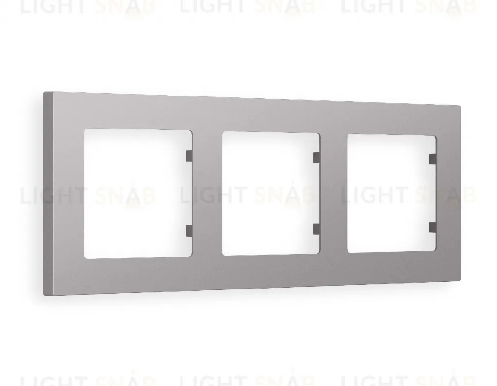 Рамка тройная Ambrella Volt Techno сталь матовый AF220503 AF220503