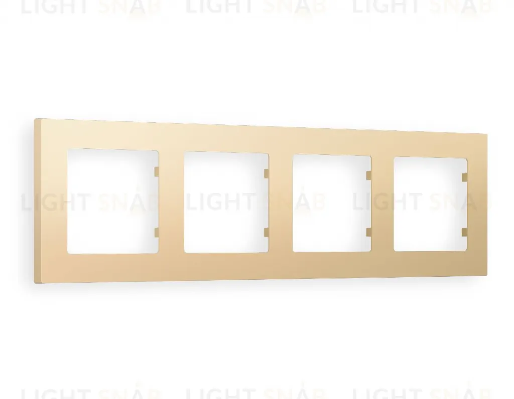 Рамка четверная Ambrella Volt Techno шампань AF220604 AF220604